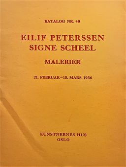 1936 Eilif Peterssen og Signe Sceel