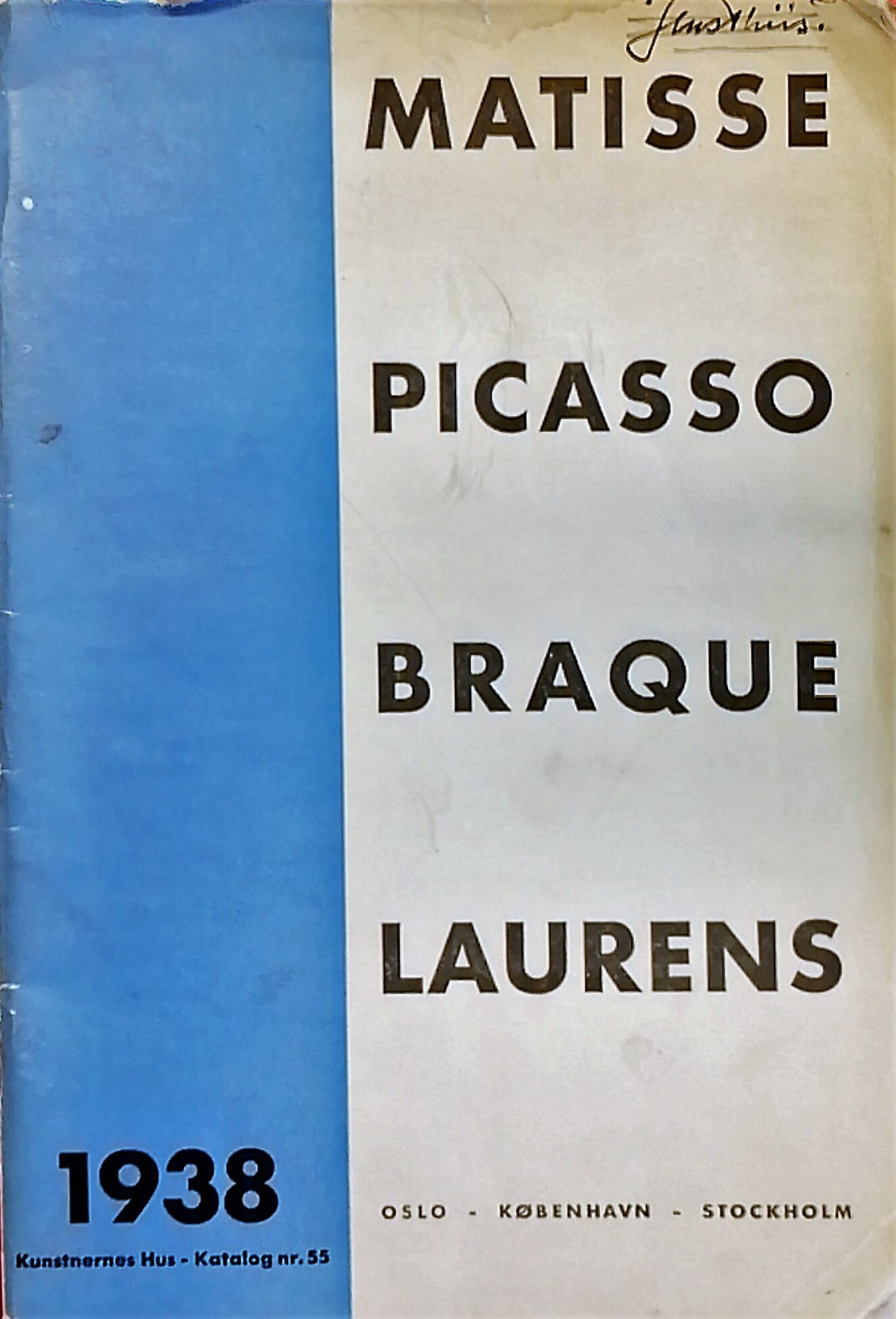 1938 Matisse Picasso Braque og Laurens