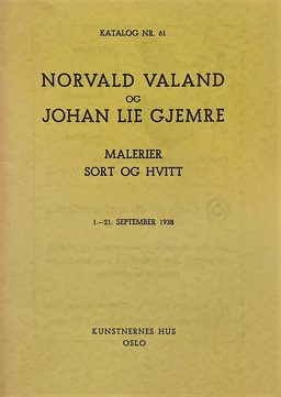 1938 Norvald Valand og Johan Lie Gjemre