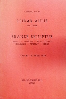 1939 Reidar Aulie og Fransk skulptur