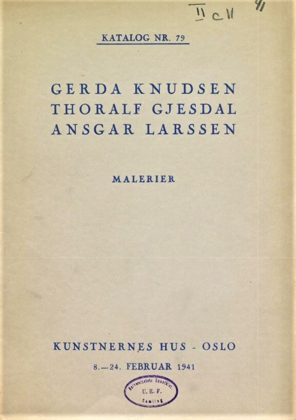 1941 Gerda Knudsen m fl