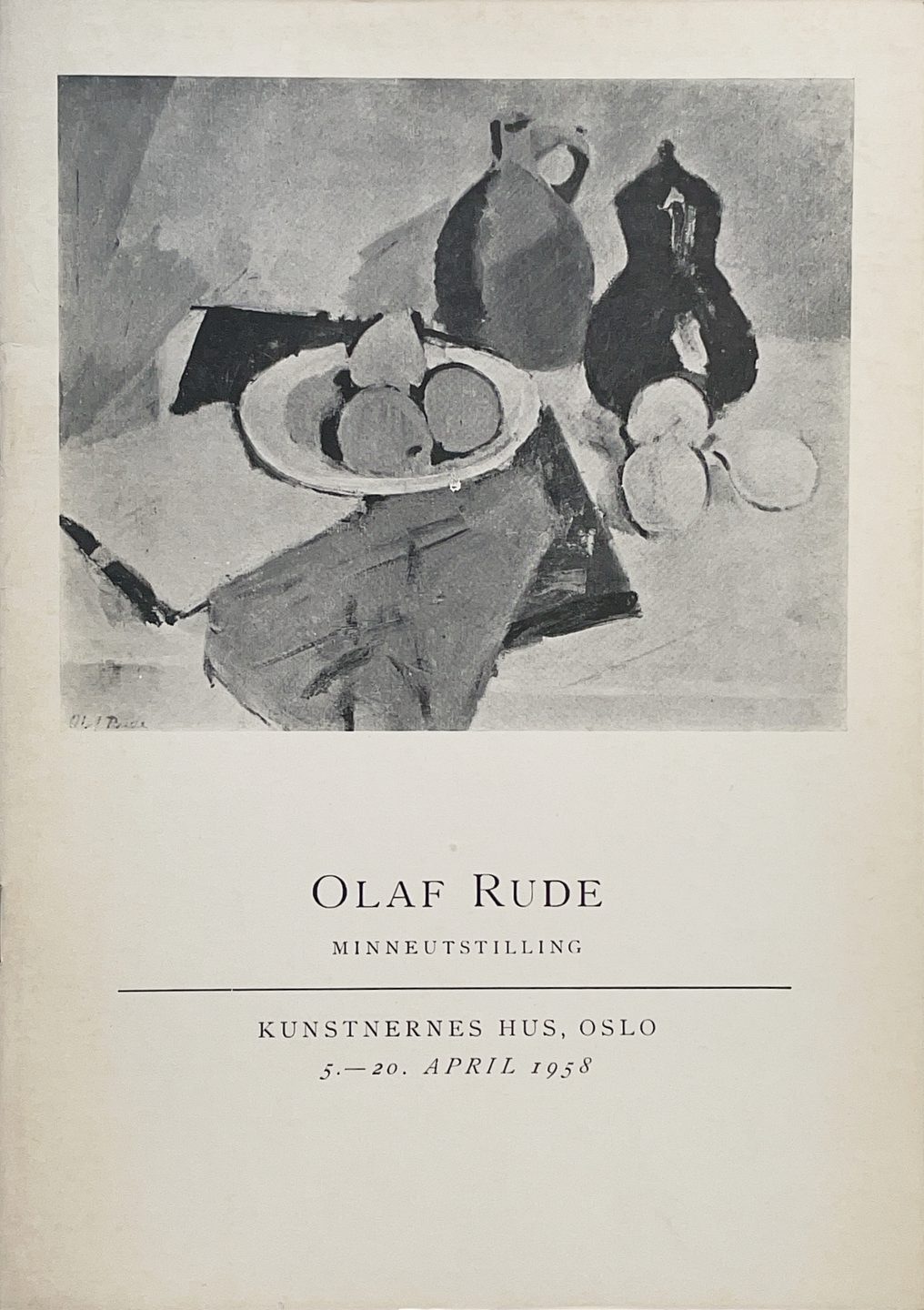 1958 Olaf Rude Katalogforside
