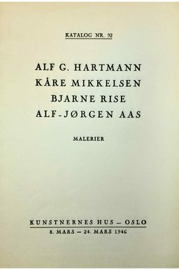 Alf G Hartmann Kåre Mikkelsen Bjarne Rise Alf Jørgen Aas 1946