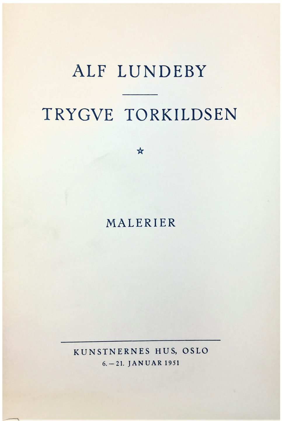 Alf Lundeby 1951