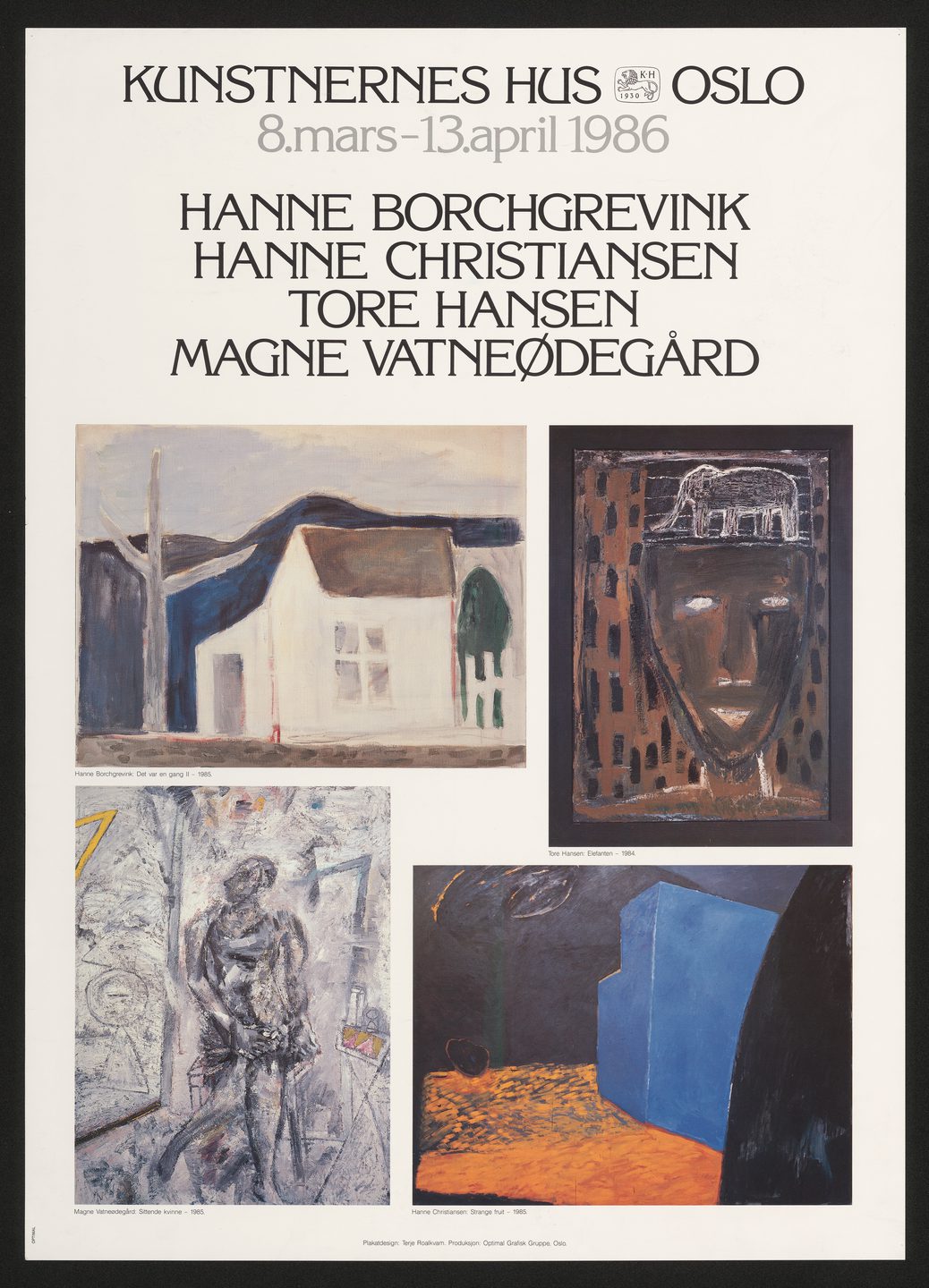 Borchgrevink Pluss Andre Plakat design Roalkvam Mar Apr1986