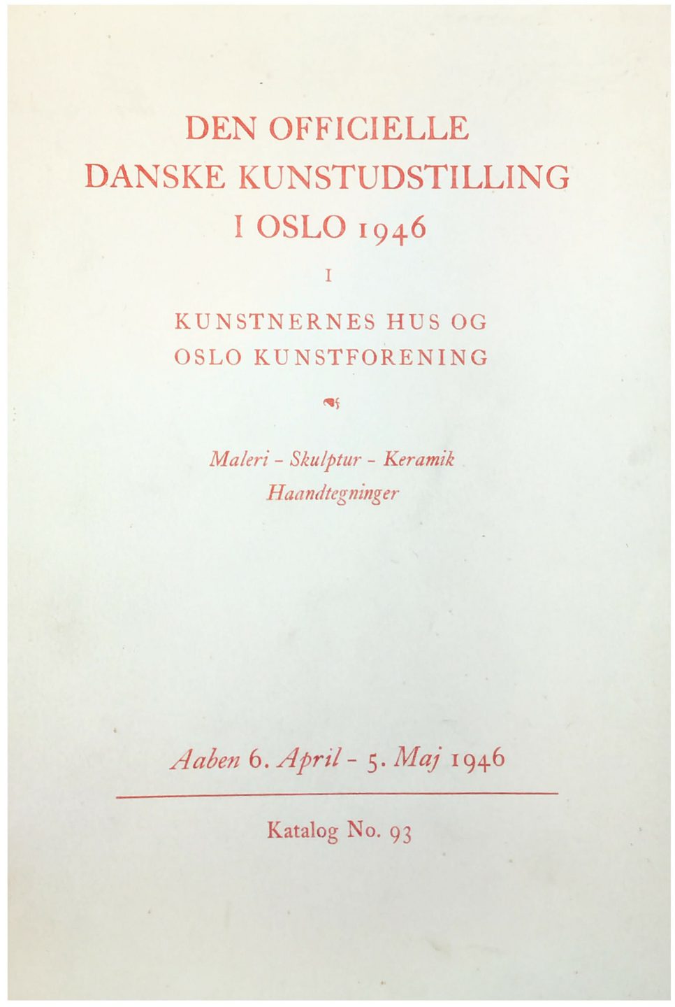 Den Officielle Danske Kunstudstilling April 1946