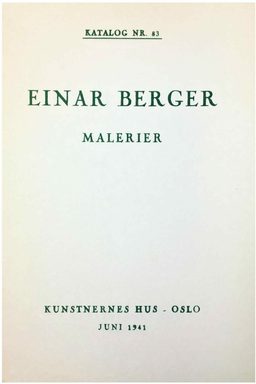 Einar Berger 1941