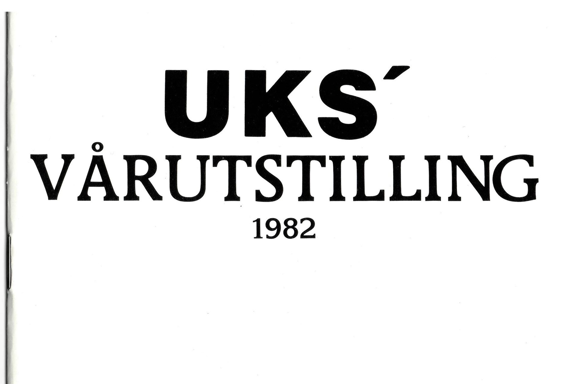 Forside uks 1982