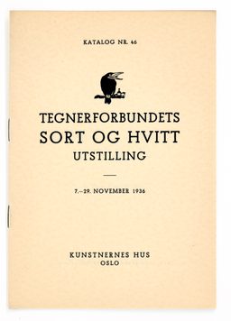 Tegnerforbundets Sortog Hvitt Utstilling Nov1936