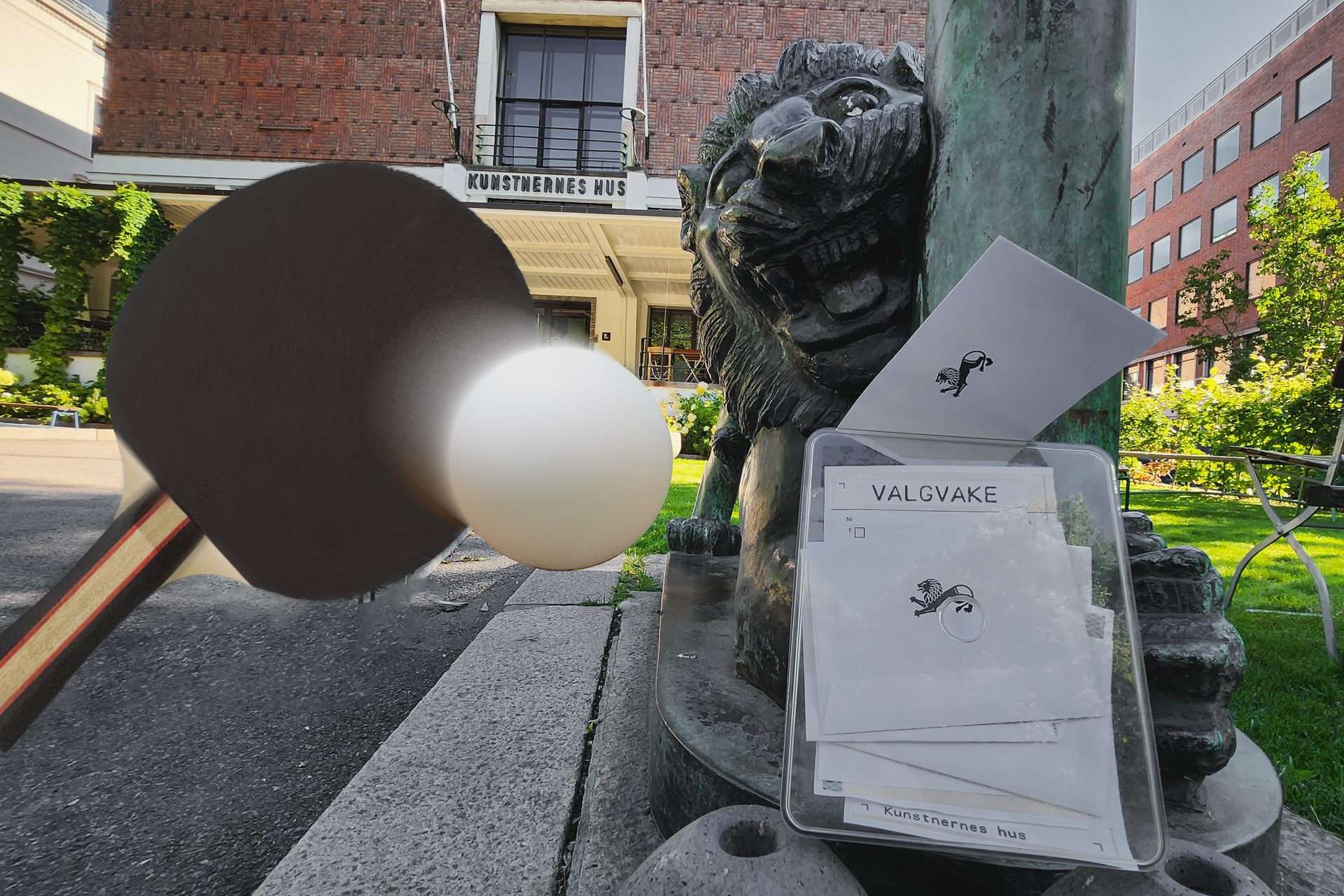 Løve bordtennis mindre ball